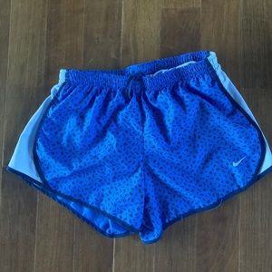 Blue letter design Nike shorts